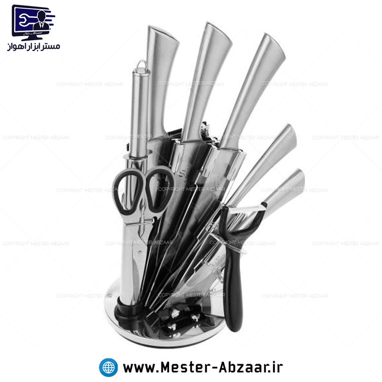 سرویس 9 پارچه کارد و چاقو آشپزخانه برند فوما ژاپن مدل FUMA JAPAN FU-533