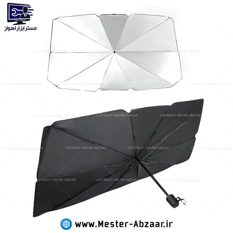 چتر آفتابگیر شیشه جلو خودرو 10 پایه برند برلاشیلد BRELLA SHILELD