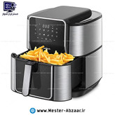 سرخ کن هواپز 12 لیتری جدید لمسی بدون روغن 1800 وات دیجیتالی سرخکن همیلتون بزرگ مدل HAMILTON AH-6830 همیلتن