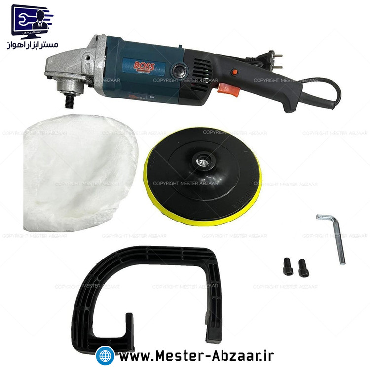 پولیش صنعتی دسته بلند دیمر دار 2400 وات باس مدل BOSS BS-9180