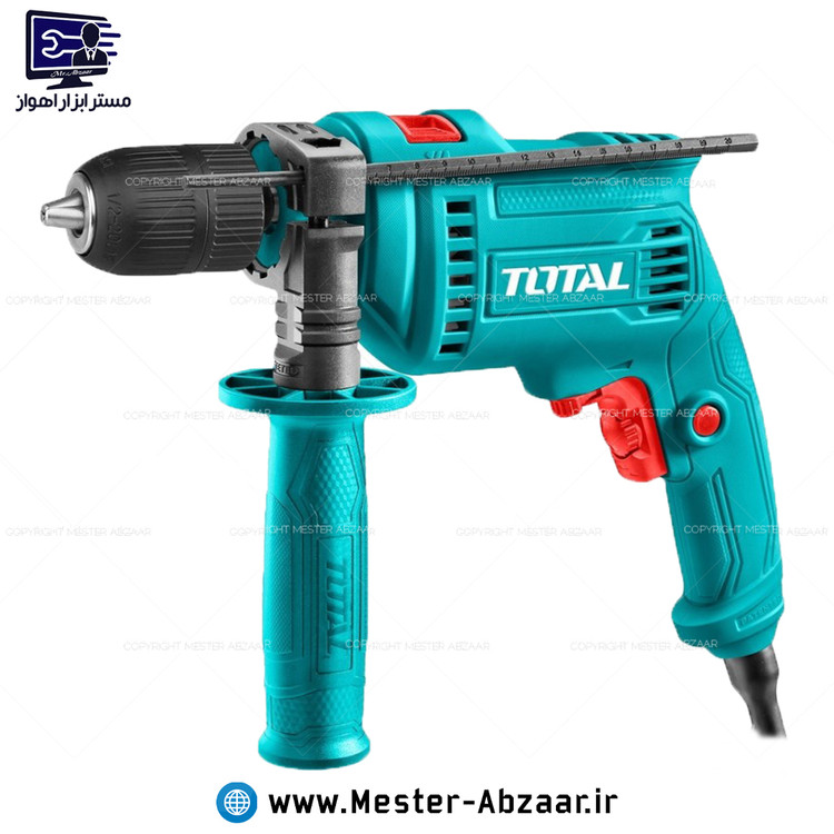 دریل پیچ بند برقی 680 وات سه نظام اتوماتیک توتال اصلی مدل TOTAL TG1061356-2