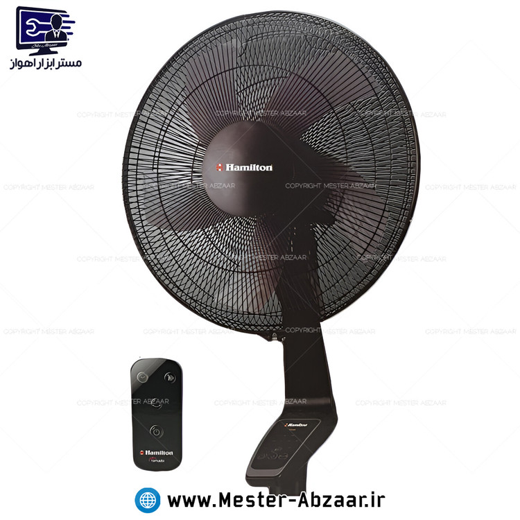 پنکه برقی ایستاده 5 پره سه سرعته همیلتون ریموت دار مدل HAMILTON FH-1642
