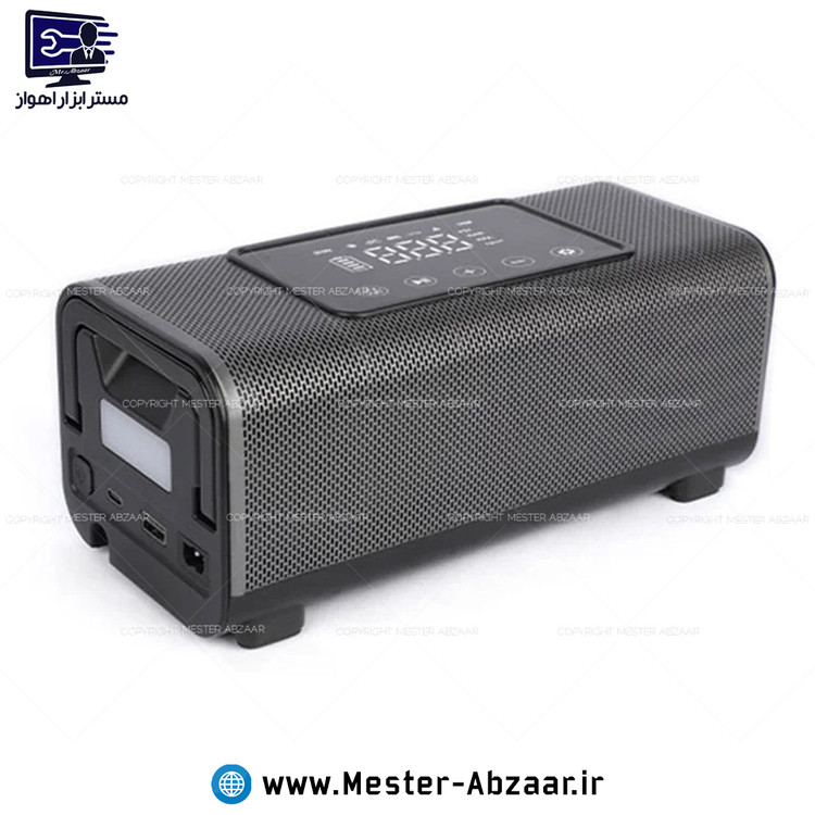 پمپ باد شارژی دو سیلندر دو کاره پاور بانک مناسب خودرو و موتور 10400 میلی آمپر مدل کارسان CARSUN T2500-2 ماشین سفر