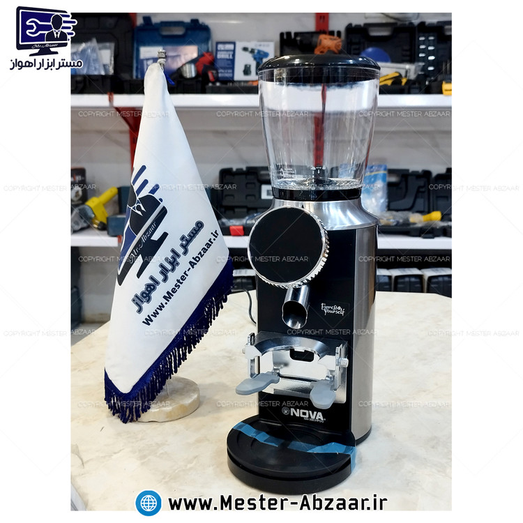 آسیاب قهوه با 3۱ درجه دیجیتال لمسی تنظیم 150 وات نوا کد 3663 جدید مدل نووا NOVA NM-3663HPDG