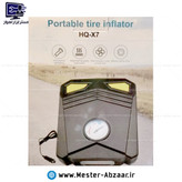 پمپ باد فندکی تک سیلندر خودرو کمپرسور هوا مسافرتی ماشین چراغ دار مدل HQ-X7
