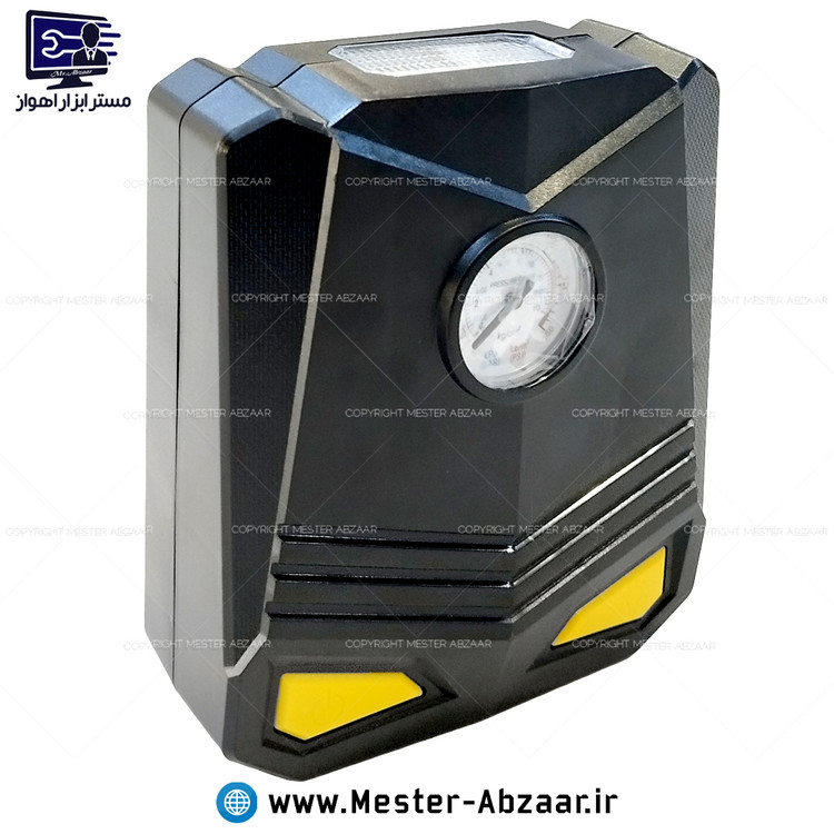 پمپ باد فندکی تک سیلندر خودرو کمپرسور هوا مسافرتی ماشین چراغ دار مدل HQ-X7
