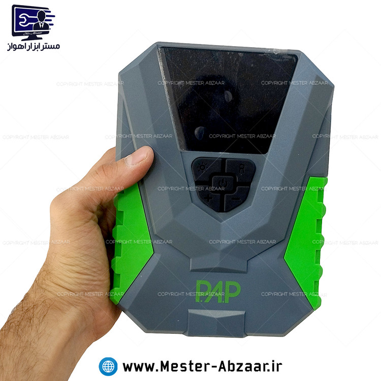 پمپ باد فندکی و برقی خودرو ۱۲ و ۲۲۰ ولت دیجیتال برند پی ای پی با گارانتی PAP مدل P.A.P AC-1501 دو کاره