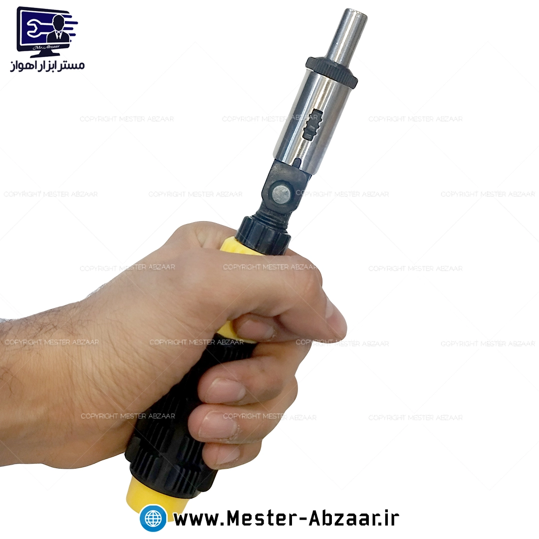ست بیت و بکس 41 عددی جغجغه ای و پیچ گوشتی تاشو درایو 1/4 ام مدل HF 41PC