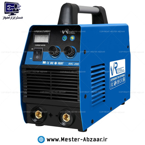 اینورتر جوشکاری 200 آمپر توربو صنعتی دو ولوم با گارانتی ویوارکس جدید آبی مدل VIVAREX VR200-TURBO