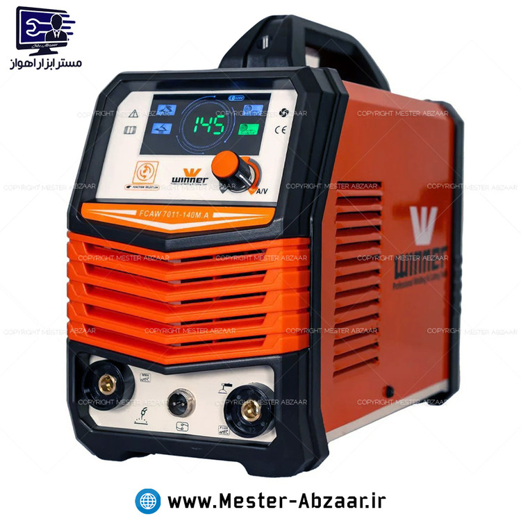 اینورتر جوشکاری دو کاره مینی میگ 140 وینر جدید نمایشگر دیجیتال گارانتی دو سال مدل winner 7011-140M.A دستگاه جوش CO2 بدون گاز موتورجوش mig mma