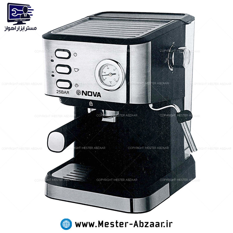 اسپرسو و قهوه ساز 2200 وات نوا اصلی پمپ 25 بار مدل NOVA NCM-147