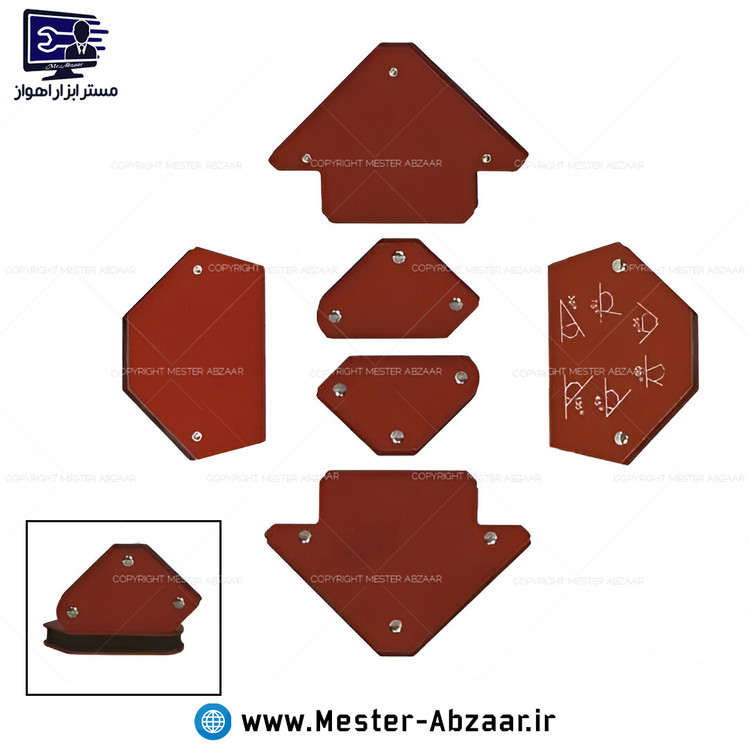 ست گونیا جوشکاری مگنتی 6 عددی وینر مدل W-061MG