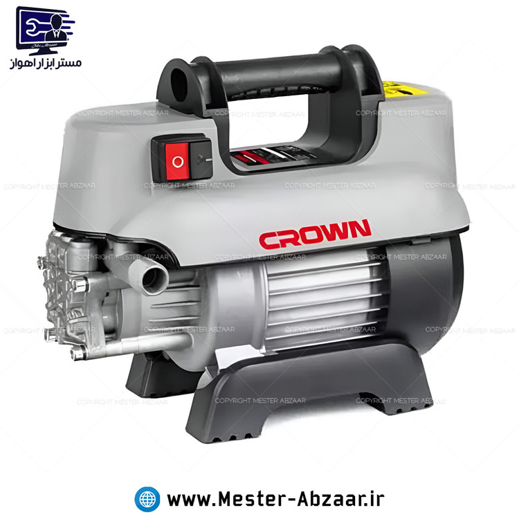 کارواش دینامی 110 بار کرون 1400 وات دینامی با گارانتی با لوازم برند CROWN CT42056