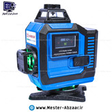 تراز لیزری ۱۶ خط ۴ بعدی نور سبز شارژی ۳۶۰ درجه برند هاربر مدل HARBOUR H3003 هاربور