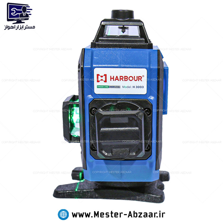 تراز لیزری ۱۶ خط ۴ بعدی نور سبز شارژی ۳۶۰ درجه برند هاربر مدل HARBOUR H3003 هاربور