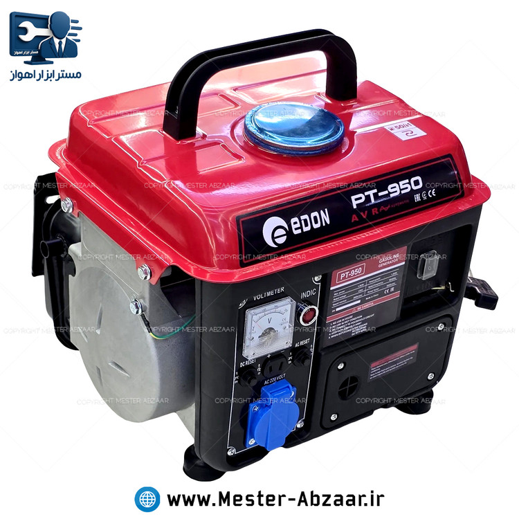 موتور برق ژنراتور 1000 وات ادون اصلی بنزینی مدل EDON PT-950 مولد سیار مبدل برق