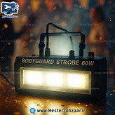 فلاشر رقص نور سفید 60 وات سنسور حساس به صدا مدل WHITE LED BODYGUARD STROBE 60W
