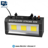 فلاشر رقص نور سفید 60 وات سنسور حساس به صدا مدل WHITE LED BODYGUARD STROBE 60W