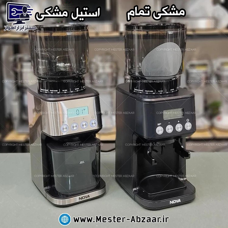 آسیاب قهوه با ۵۱ درجه تنظیم 165 وات نوا اصلی کد 3663 مدل نووا NOVA NM-3663