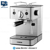 اسپرسو و قهوه ساز 149 نیمه صنعتی نوا 1500 وات پمپ 25 بار ولوم بغل اسپرسوساز نووا مدل NOVA NCM-149EXP