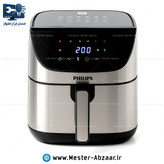سرخ کن هواپز 15 لیتری لمسی دو ۲ المنت بدون روغن 3000 وات صفحه تخت فیلیپس مدل PHILIPS PH-1897 بزرگ سرخکن همراه سبد جدا شونده صفحه رنگی