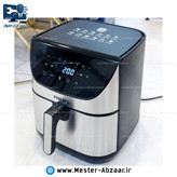 سرخ کن هواپز 15 لیتری لمسی دو ۲ المنت بدون روغن 3000 وات صفحه تخت فیلیپس مدل PHILIPS PH-1897 بزرگ سرخکن همراه سبد جدا شونده صفحه رنگی