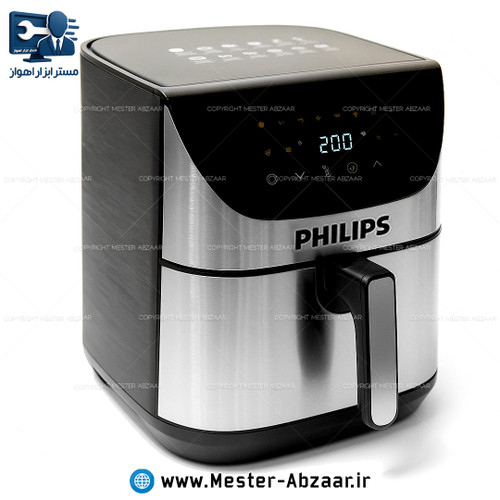 سرخ کن هواپز 14 لیتری لمسی دو ۲ المنت بدون روغن 2800 وات صفحه تخت فیلیپس مدل PHILIPS 9270 بزرگ سرخکن سبد جدا شونده صفحه رنگی