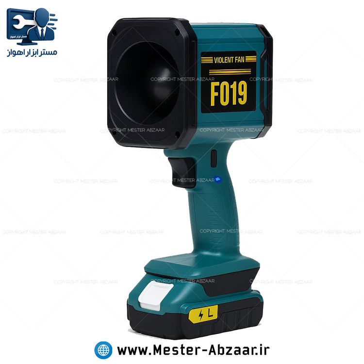 توربو جت فن پاور بانک دمنده شارژی چند کاره حرفه ای قوی مدل SUPER STRONG WIND F019 مناسب برای مسافرت کمپ زغال آتش اسپورت