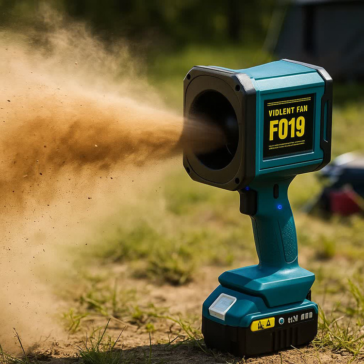 توربو جت فن پاور بانک دمنده شارژی چند کاره حرفه ای قوی مدل SUPER STRONG WIND F019 مناسب برای مسافرت کمپ زغال آتش اسپورت
