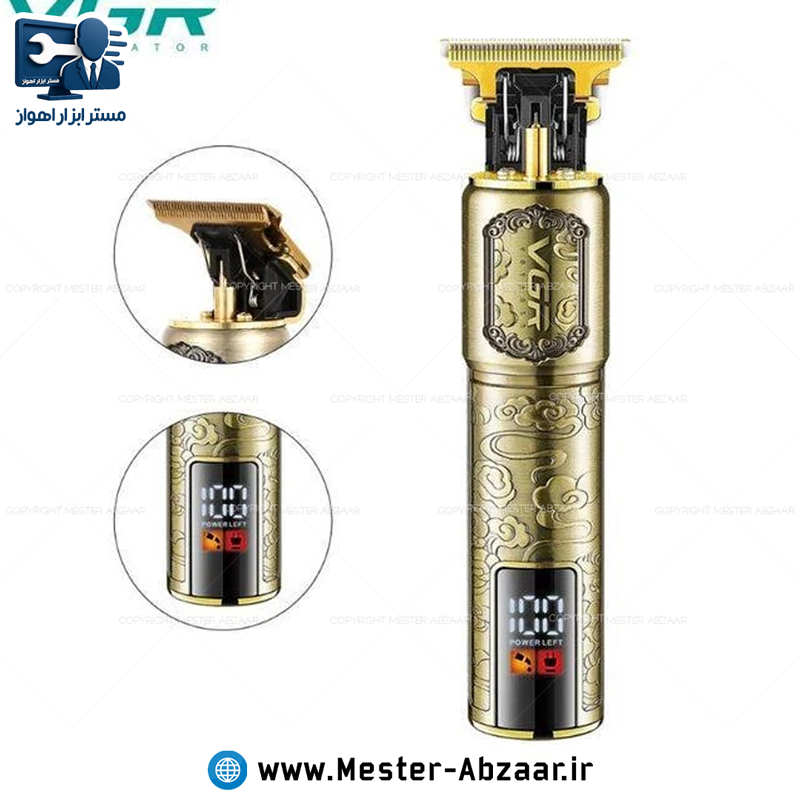 ریش تراش و موزر شارژی VGR اصلی سر و صورت ماشین اصلاح مدل وی جی ار مدل V-073
