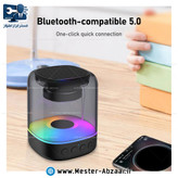 اسپیکر بلوتوثی قابل حمل 7 رنگ RGB شارژی مسافرتی مینی مدل E-3052