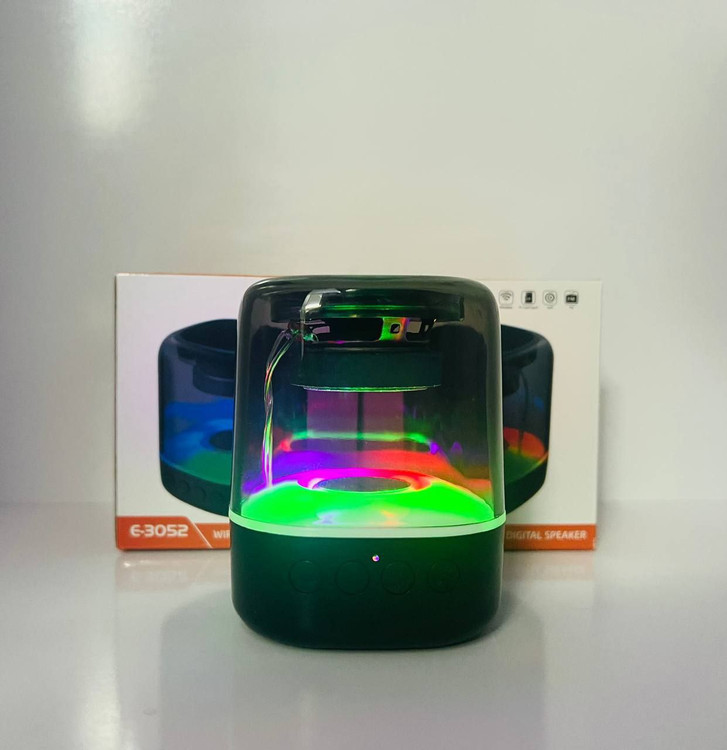 اسپیکر بلوتوثی قابل حمل 7 رنگ RGB شارژی مسافرتی مینی مدل E-3052