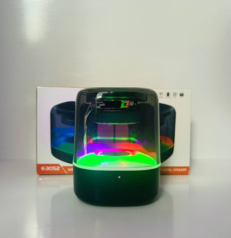 اسپیکر بلوتوثی قابل حمل 7 رنگ RGB شارژی مسافرتی مینی مدل E-3052