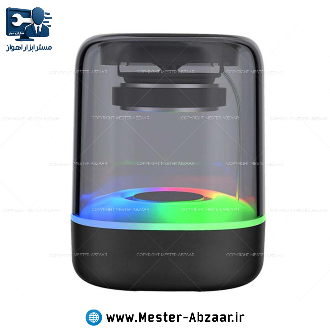 اسپیکر بلوتوثی قابل حمل 7 رنگ RGB شارژی مسافرتی مدل E-3061