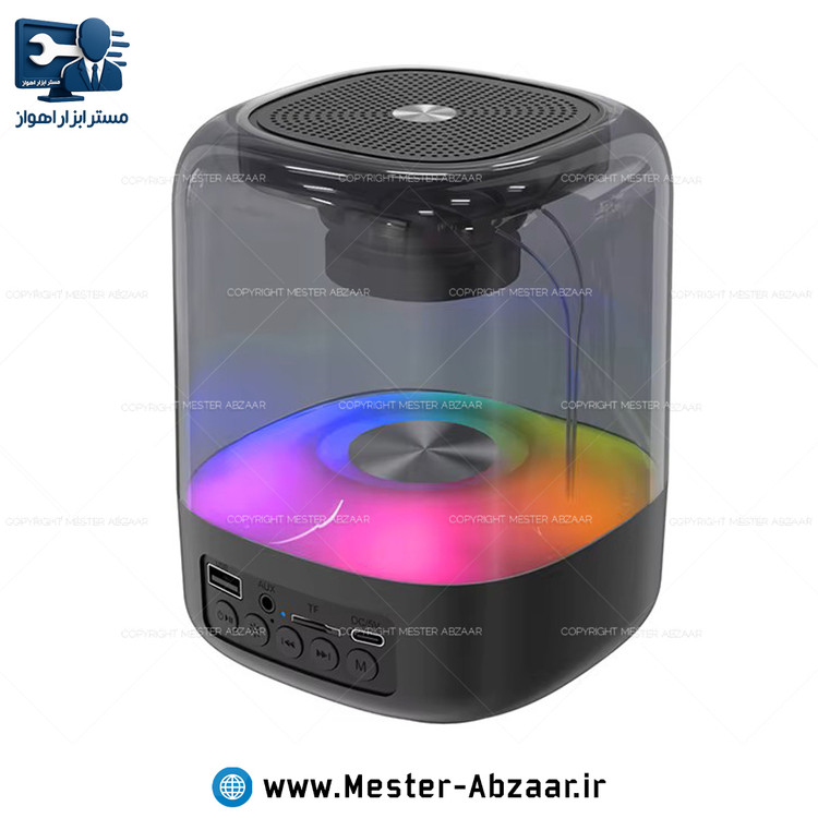 اسپیکر بلوتوثی قابل حمل 7 رنگ RGB شارژی مسافرتی مدل E-3061