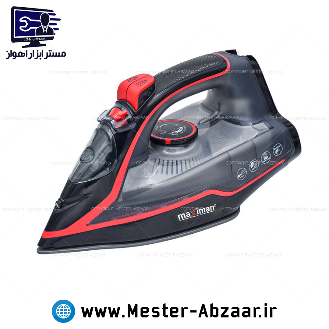 اتو بخار مکسی من کف سرامیکی 2400 وات برقی خانگی کد 2082 مدل MAXIMAN MAX-2082 مکسیمن