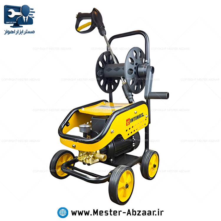 کارواش کالسکه ای دینامی صنعتی فشار قوی شاسی دار 3980 وات 350 بار اینتی مکس مدل INTIMAX 2025