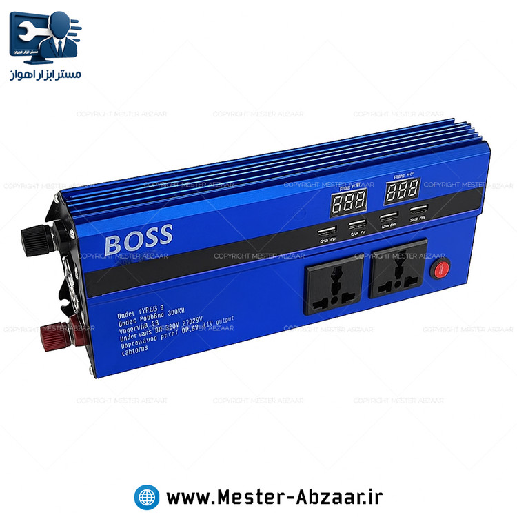 اینورتر مبدل برق ۱۲ به ۲۲۰ ولت ۳۵۰۰ وات باس شبه سینوسی مدل Bs123TYN254-8 BOSS