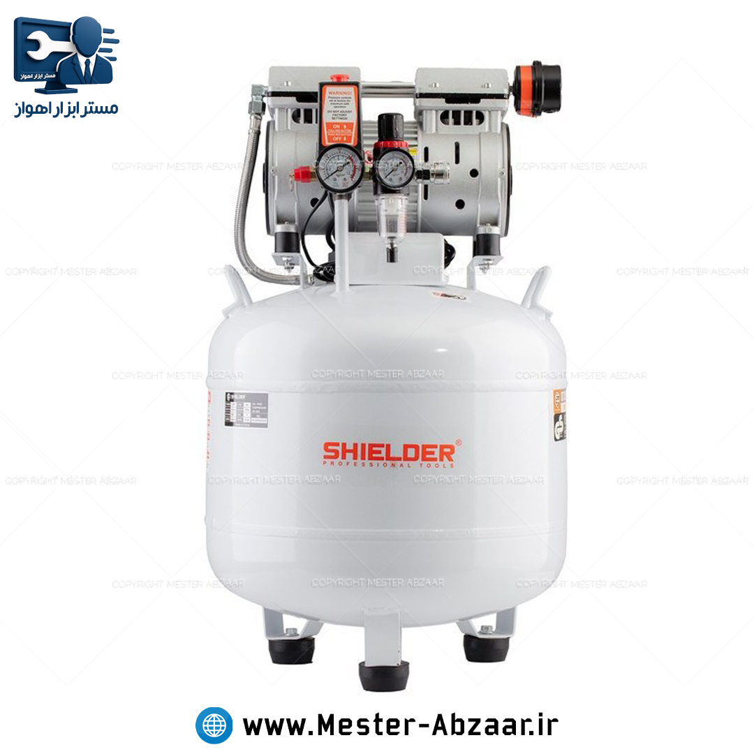 کمپرسور باد سایلنت 35 لیتری برند شیلدر مخزن گرد مدل SHIELDER SH-3555
