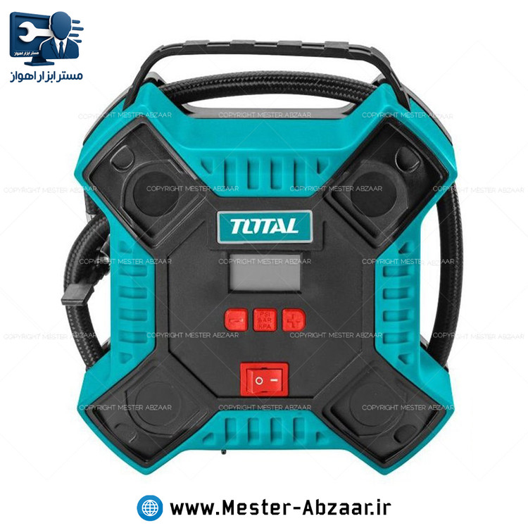 کمپرسور هوا پمپ باد دیجیتال اتوماتیک فندکی توتال اصلی مدل TOTAL TTAC1601