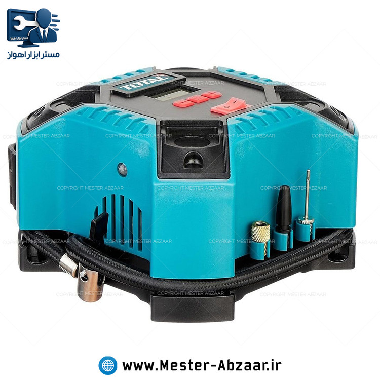 کمپرسور هوا پمپ باد دیجیتال اتوماتیک فندکی توتال اصلی مدل TOTAL TTAC1601