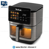 سرخ کن هواپز 14 لیتری لمسی دو ۲ المنت بدون روغن 2800 وات دیجیتالی تفال صفحه سه بعدی مدل TEFAL EY908 بزرگ سرخکن