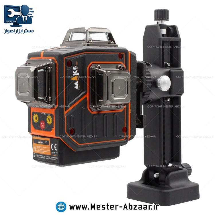 تراز لیزری ۱۶ خط ۴ بعدی دیجیتال نور سبز شارژی ۳۶۰ درجه برند مکس با گارانتی تعویض مدل MAKS TL-16