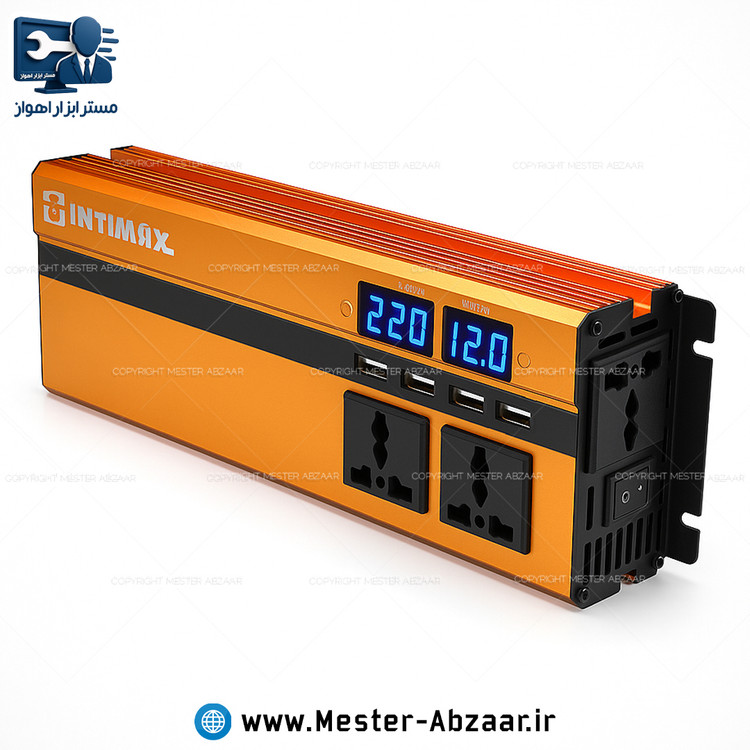 اینورتر مبدل برق دیجیتال خودرو 5000 وات 12 ولت به 220 ولت اینتی مکس شبه سینوسی مدل اینتیمکس INTIMAX 1105