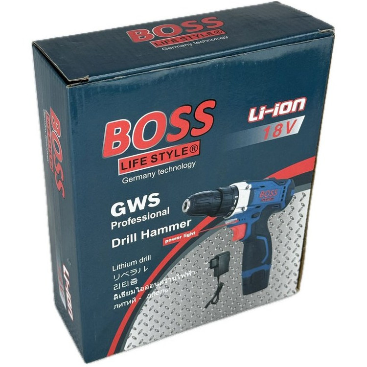 دریل پیچ بند شارژی 18 ولت باس تحت لیسانس آلمان لیتیومی مدل BOSS GWS 18VF