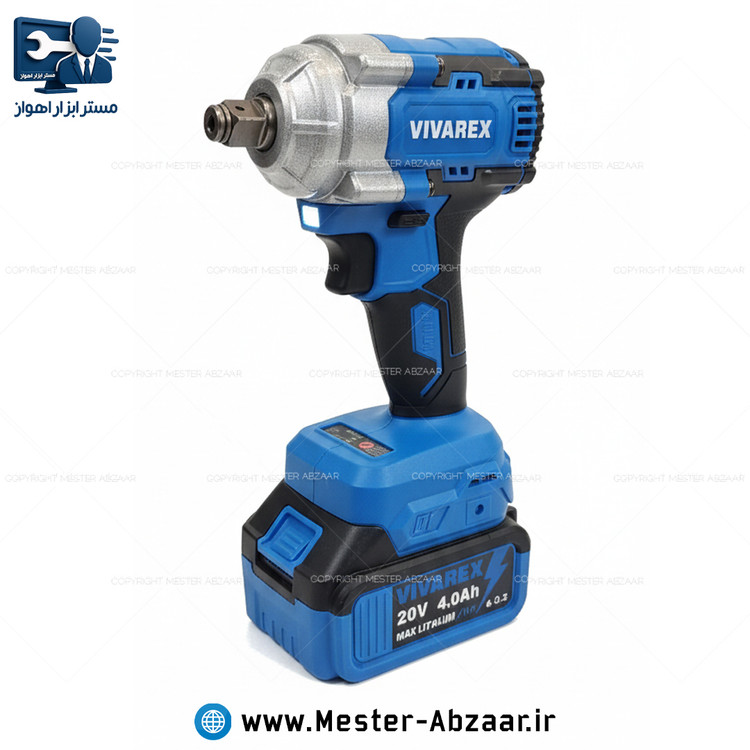 بکس شارژی 20 ولت 4 آمپر 500 نیوتون براشلس ویوارکس با گارانتی با کیف برزنتی مدل VIVAREX VR2450-IWK