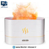 دستگاه بخور سرد طرح شعله آتش رومیزی مدل YR-268 رطوبت ساز رو میزی نور رنگی