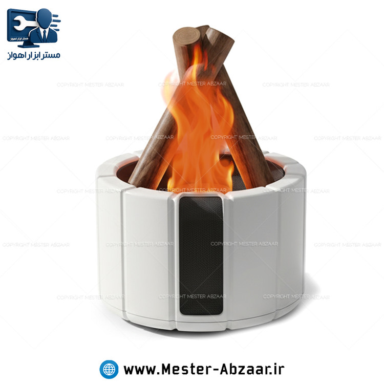 دستگاه بخور سرد ریموتی طرح شعله آتش رومیزی فانتزی مدل BONFIRE رطوبت ساز رو میزی اتش هیزم