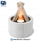 دستگاه بخور سرد ریموتی طرح شعله آتش رومیزی فانتزی مدل BONFIRE رطوبت ساز رو میزی اتش هیزم