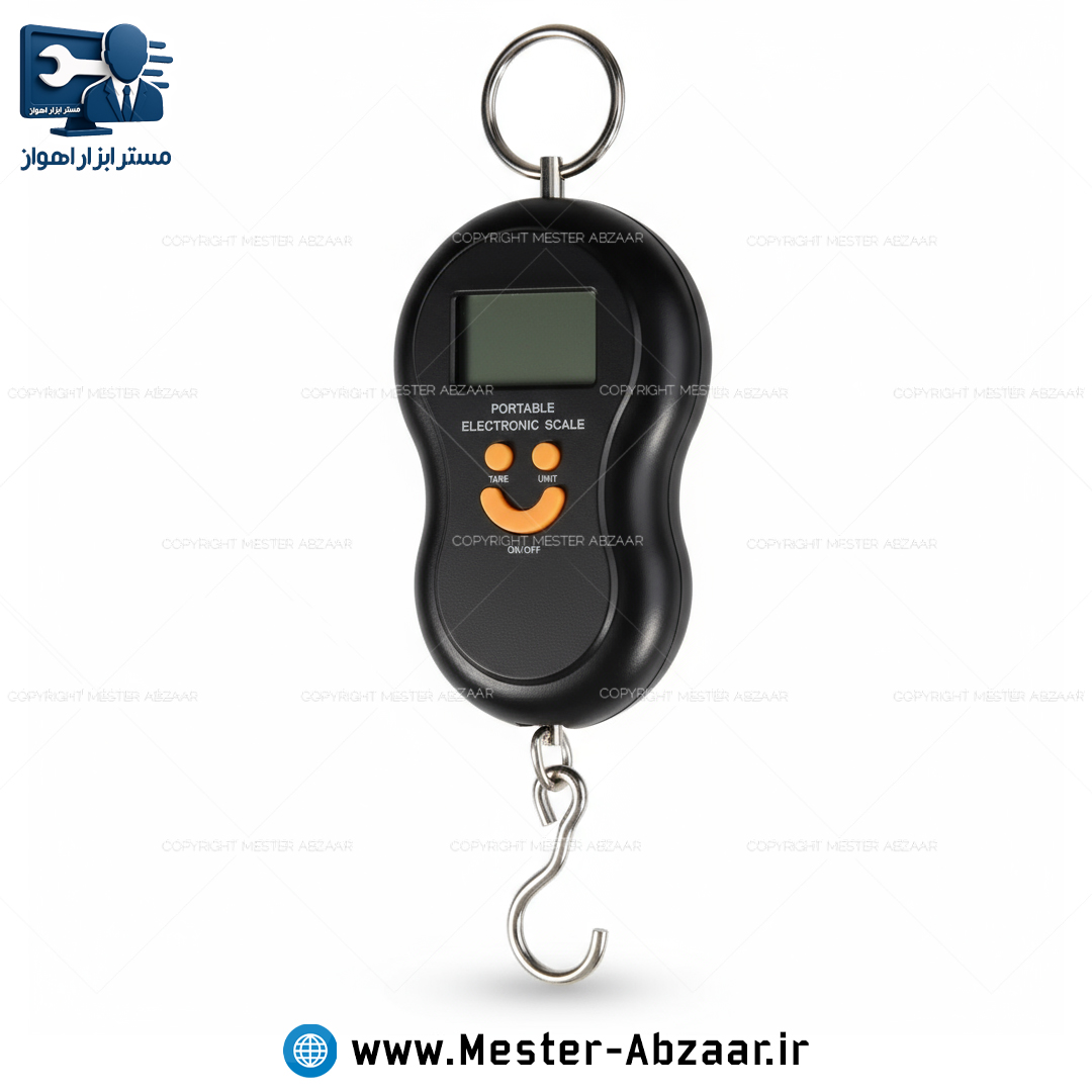 ترازو دیجیتال طرح گلابی فانتزی 50 کیلویی مدل SPEOIFICATION وزنه دستی قلاب دار